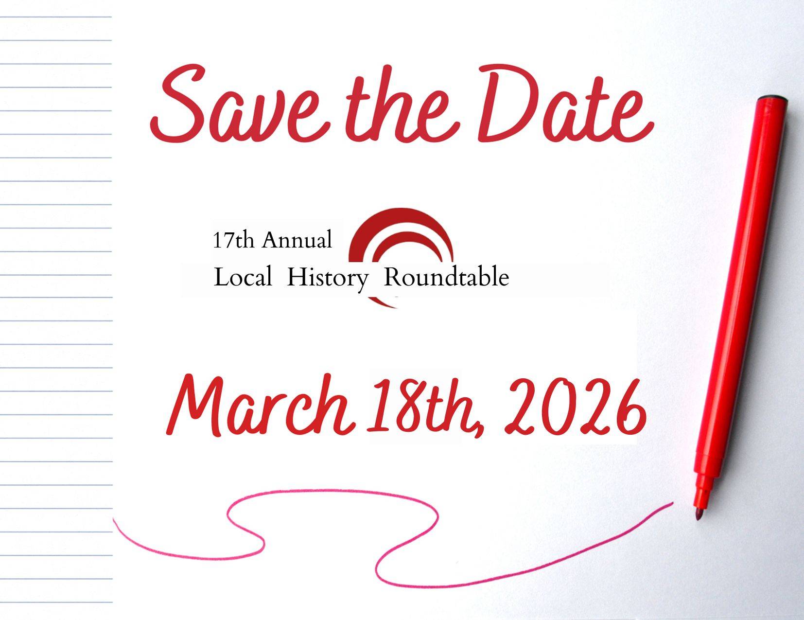 Save the Date: 17th Annual Local History Roundtable